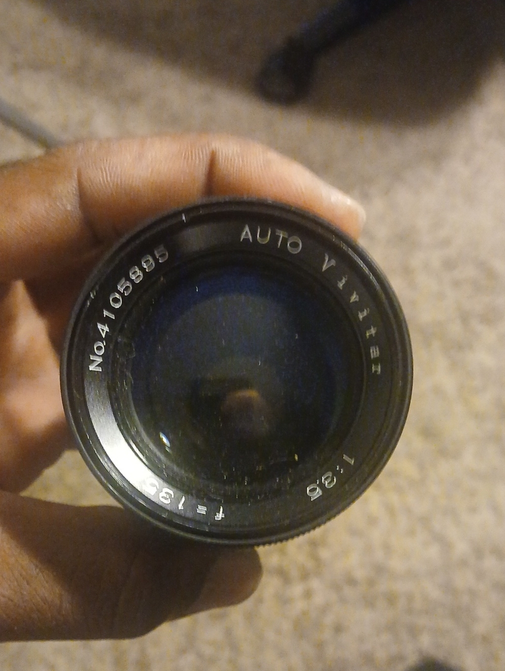 1 / 4Vivitar Auto 135mm f/3.5 Telephoto Prime Lens Made In Japan